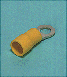 Ring tongue terminal (R-type, Vinyl-insulated) (flared)