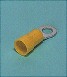 Ring tongue terminal (R-type, Nylon-insulated) (flared)