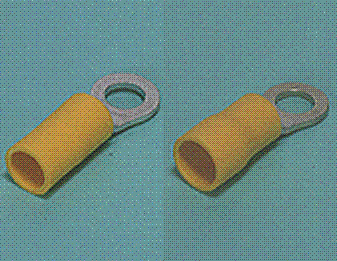 Ring tongue terminal (R-type, Vinyl-insulated (funnel-entry ))