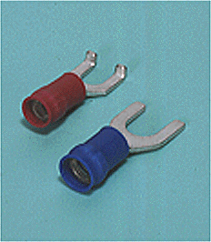 Spade tongue terminal (A-type/B-type, Vinyl-insulated with copper sleeve) (flared)