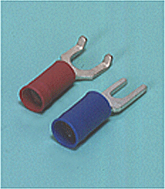 Spade tongue terminal (A-type/B-type, Vinyl-insulated with copper sleeve) (straight)